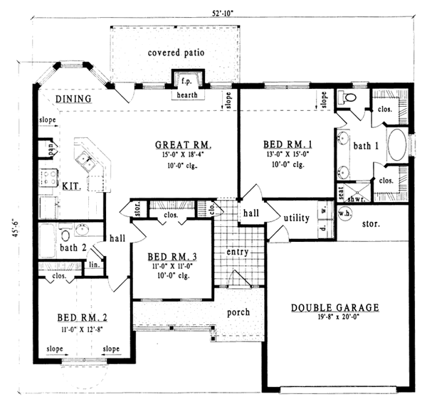 main floor house blueprint