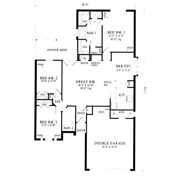 main floor house blueprint