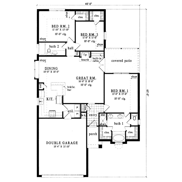 main floor house blueprint