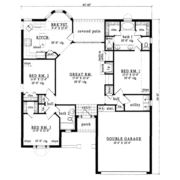 main floor house blueprint
