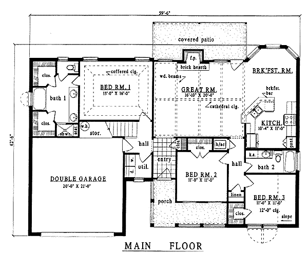 main floor house blueprint