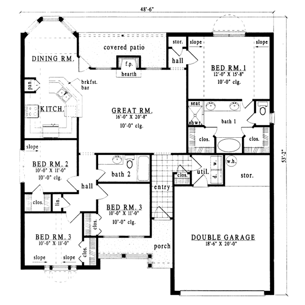 main floor house blueprint
