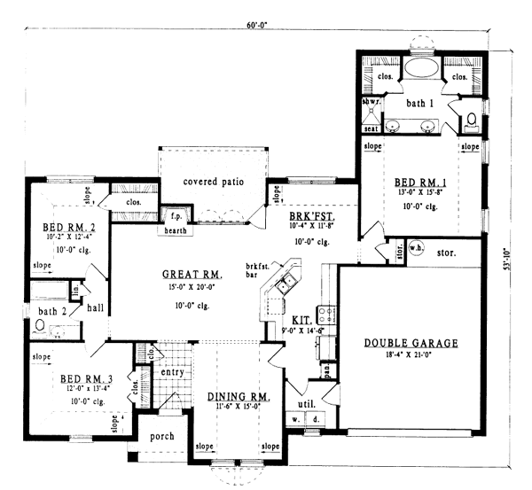 main floor house blueprint