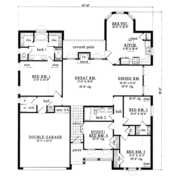 main floor house blueprint