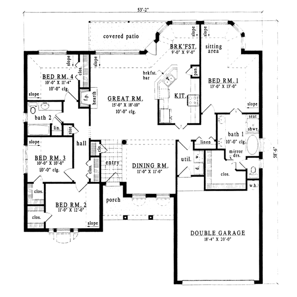 main floor house blueprint