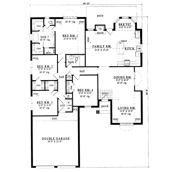 main floor house blueprint