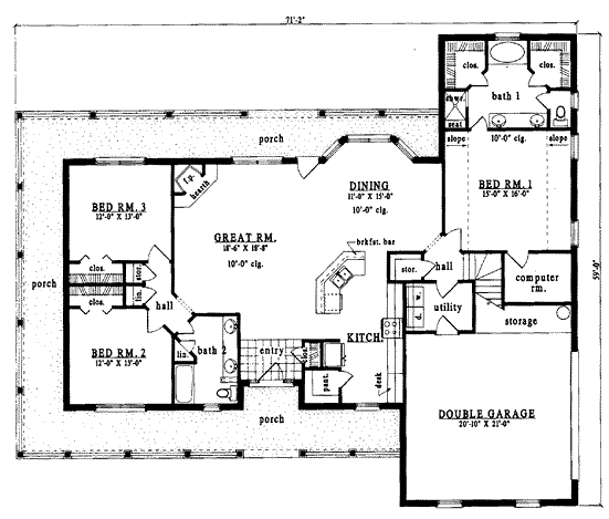 main floor house blueprint