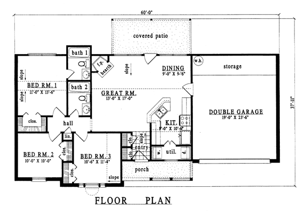 main floor house blueprint