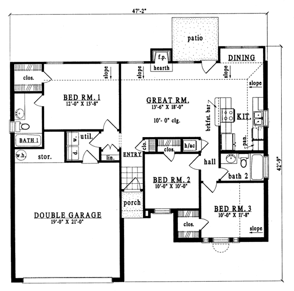 main floor house blueprint