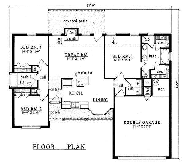 main floor house blueprint