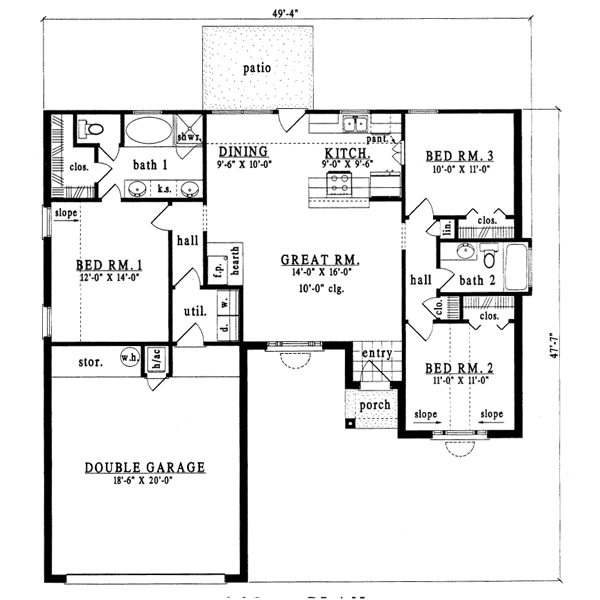 main floor house blueprint