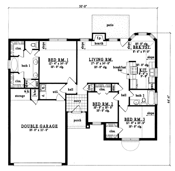 main floor house blueprint