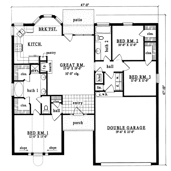 main floor house blueprint
