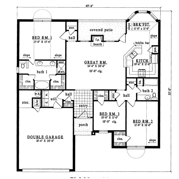 main floor house blueprint