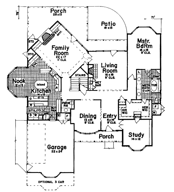 main floor house blueprint
