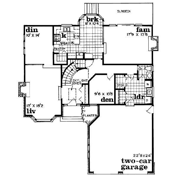 main floor house blueprint