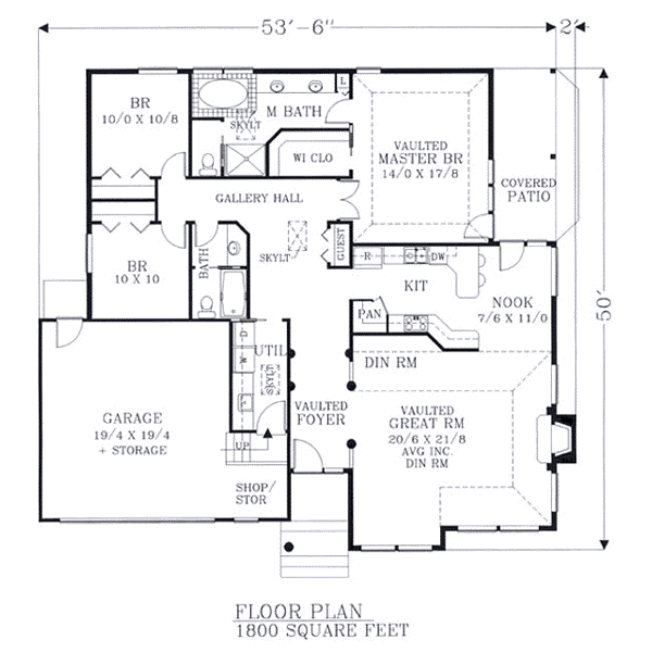 main floor house blueprint