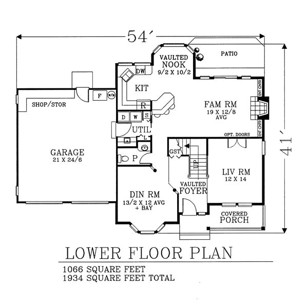 main floor house blueprint