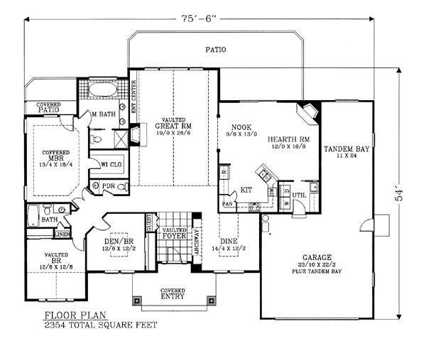 main floor house blueprint