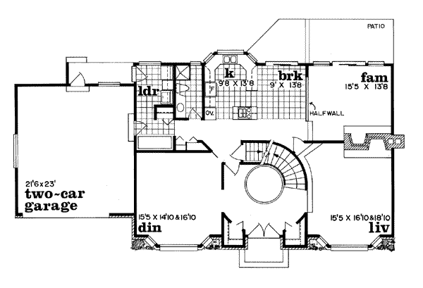 main floor house blueprint