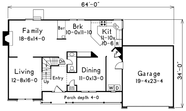 main floor house blueprint