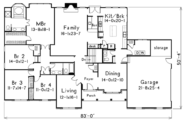 main floor house blueprint
