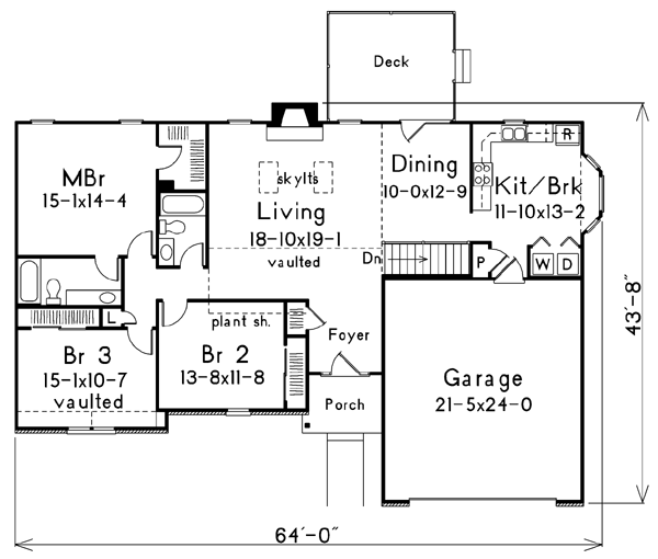 main floor house blueprint
