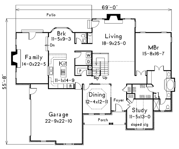 main floor house blueprint