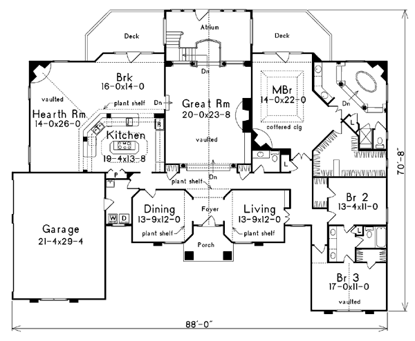 main floor house blueprint