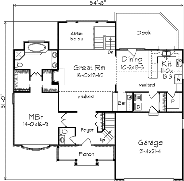 main floor house blueprint