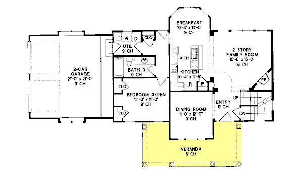 main floor house blueprint