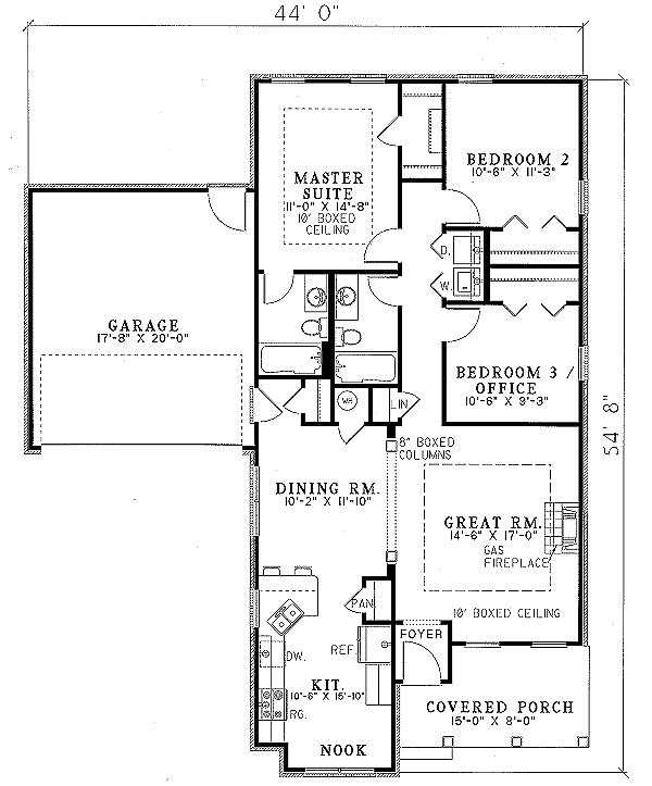 main floor house blueprint