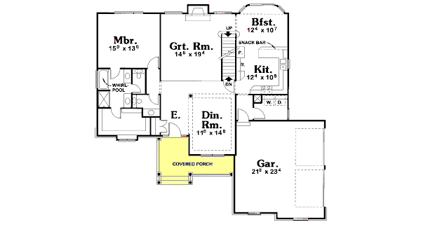 main floor house blueprint