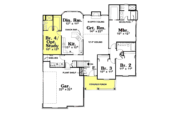 main floor house blueprint