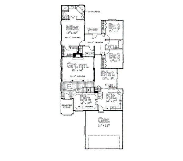main floor house blueprint