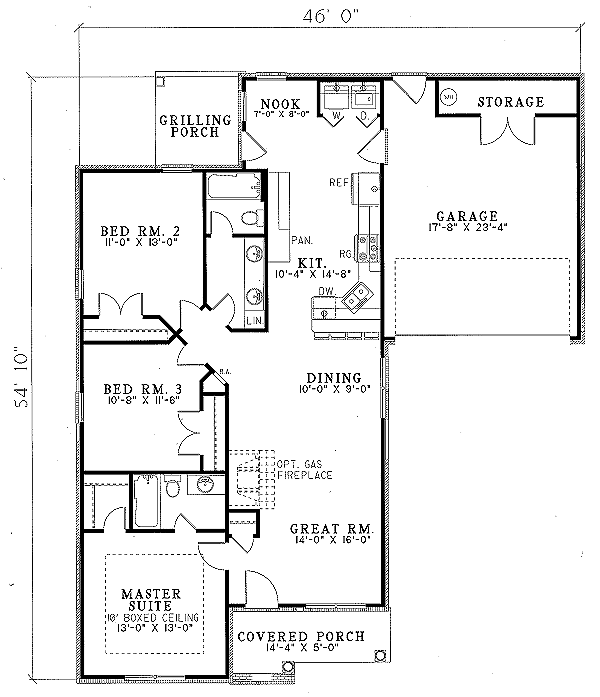 main floor house blueprint