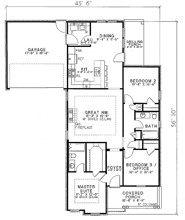 main floor house blueprint