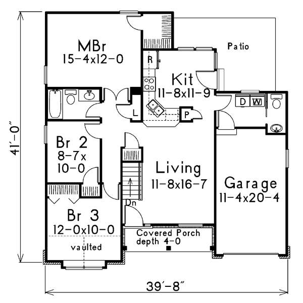 main floor house blueprint