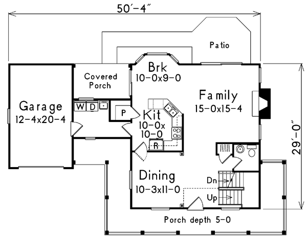 main floor house blueprint