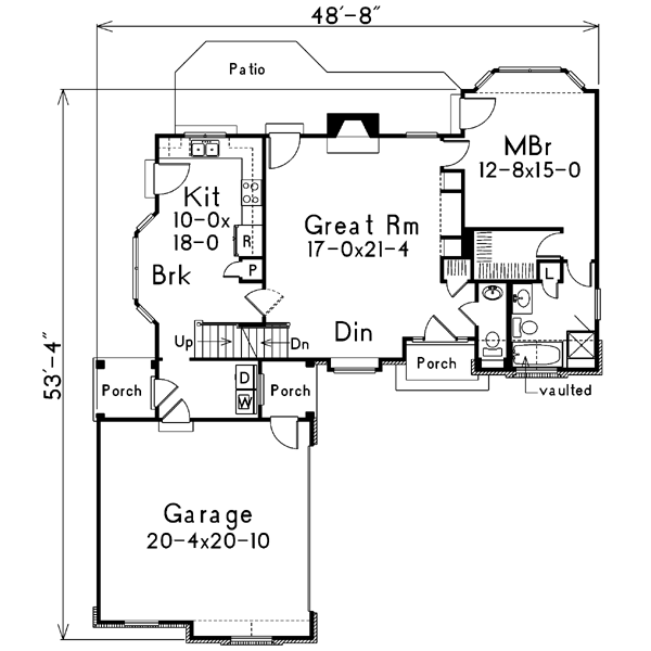 main floor house blueprint