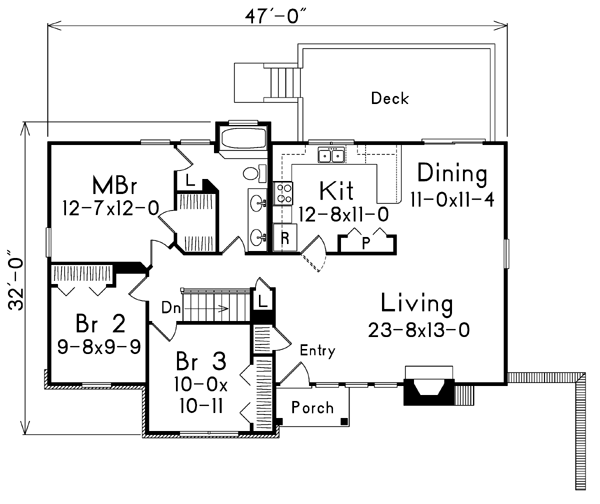 main floor house blueprint