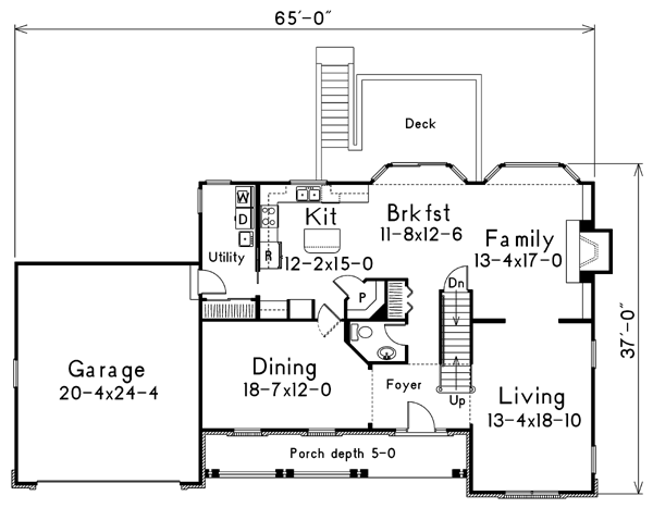 main floor house blueprint