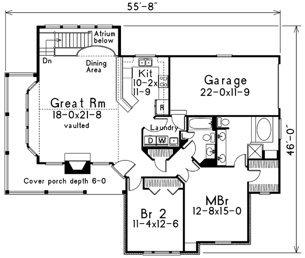 main floor house blueprint
