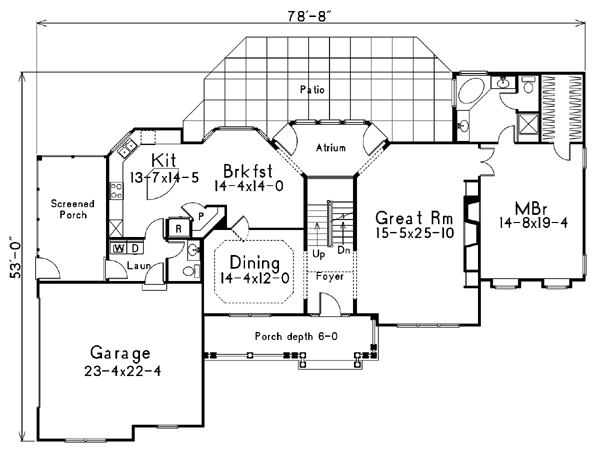 main floor house blueprint