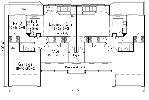 main floor house blueprint