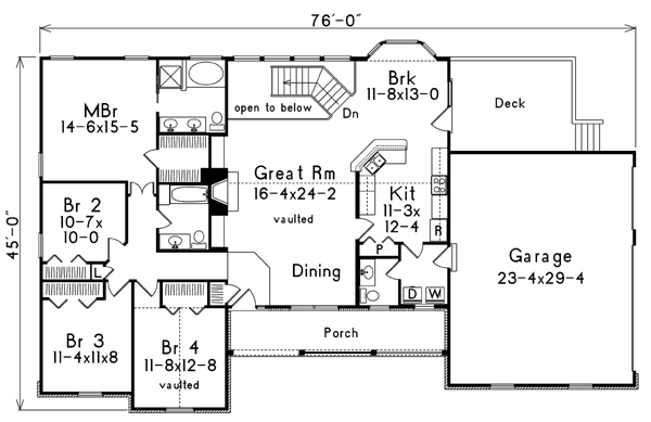 main floor house blueprint