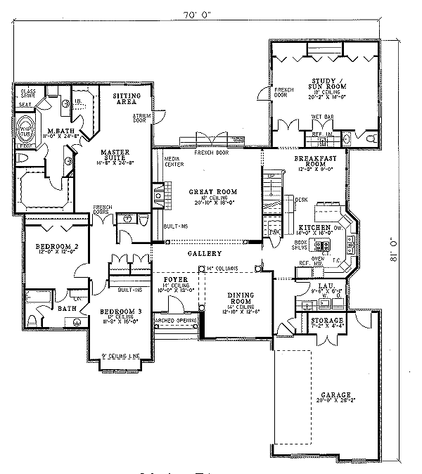 main floor house blueprint