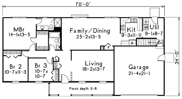 main floor house blueprint