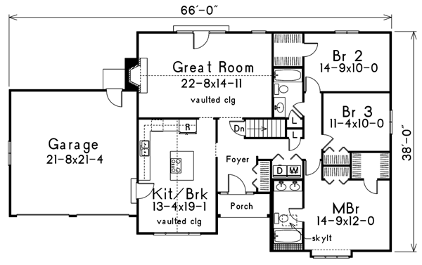 main floor house blueprint