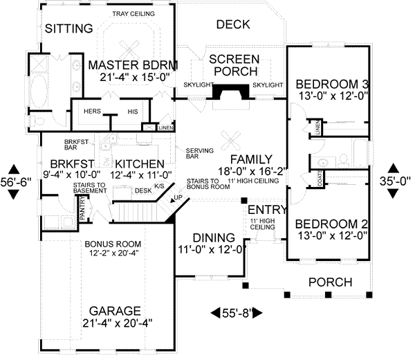 main floor house blueprint